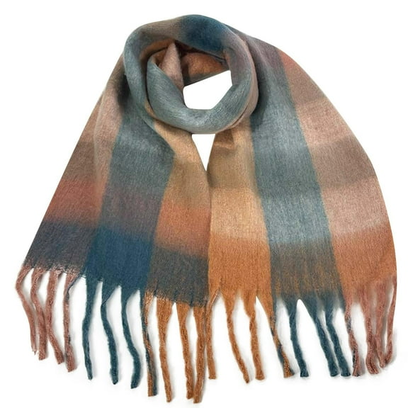 Rohuuque Wool Scarf Soft Warm Winter Scarves Wraps for Women and Unisex Free Size Navy
