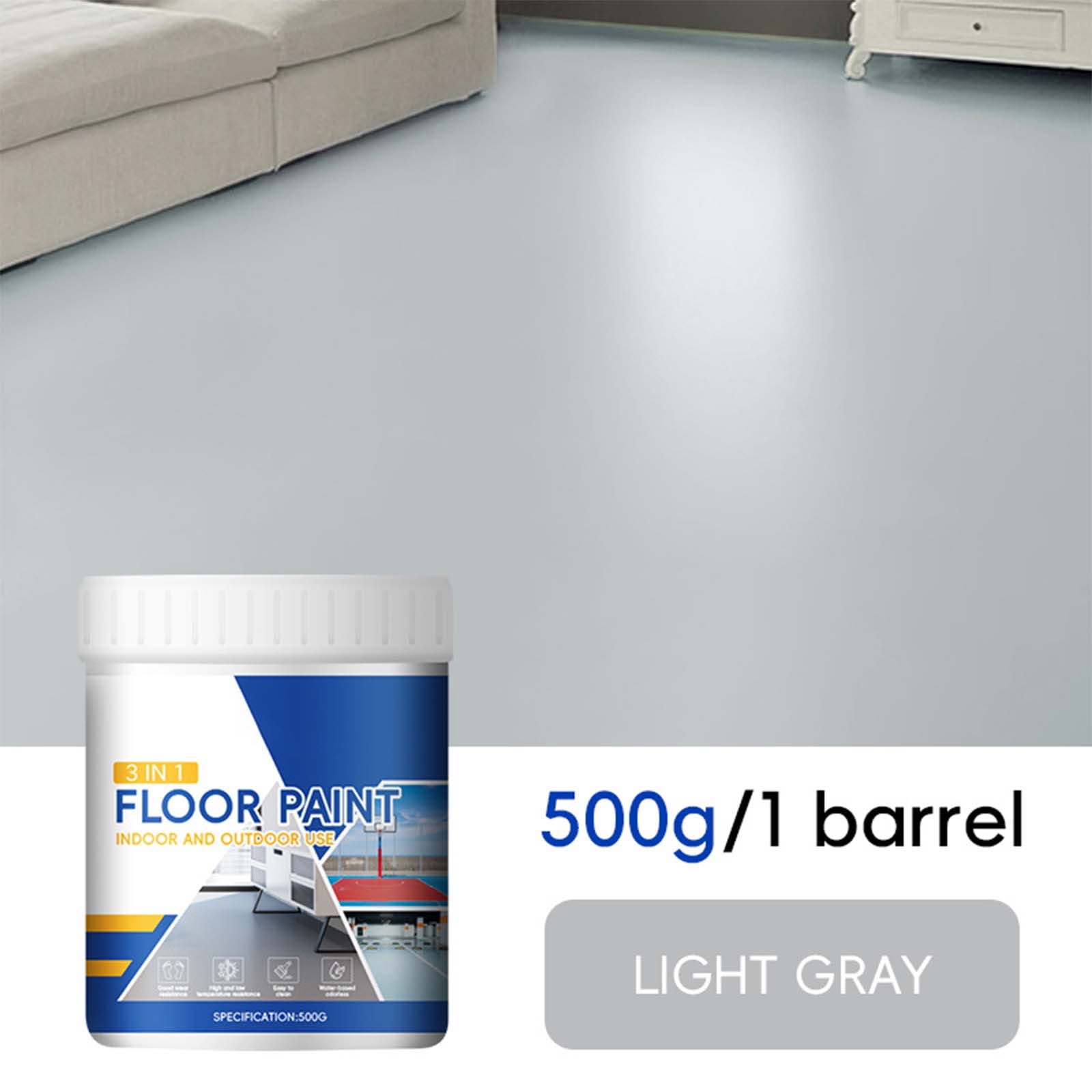 YanYan Epoxy Floor Paint | High Solid Water-Based Cement Coating | Wear ...
