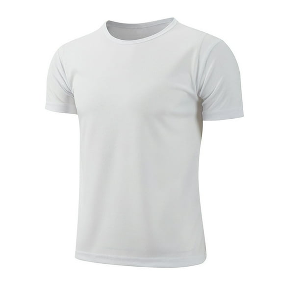 Yanarno Kids Boys Sports Tee Shirts Quick Dry Moisture Wicking Athletic Top Workout Running Short White M