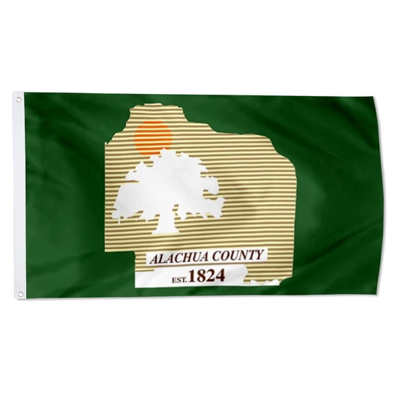 Yanbooch Alachua flag Alachua County Florida State flags banner with Grommets Man cave Decor 3x5Feet