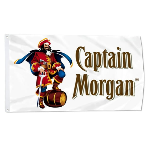 Yanbooch Captain Morgan Beer Flag banner with Grommets Man cave Decor 3x5Feet