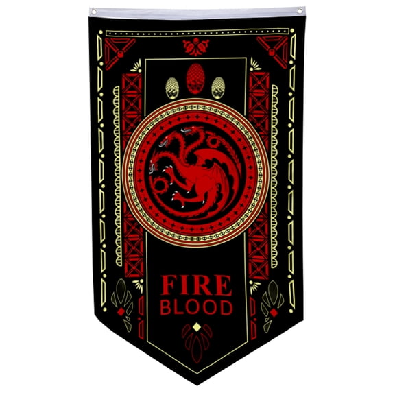 Yanbooch Fire Blood Flag Targaryen banner with Grommets Man cave Decor 30x50inch