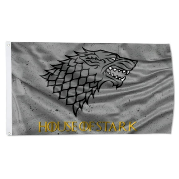 Yanbooch House Stark Flag banner with Grommets Man cave Decor 3x5Feet