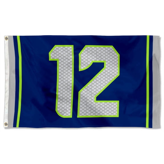 Yanbooch I Am The 12TH Man blue Flags Banner Home Yard Garden Decor 3x5Feet