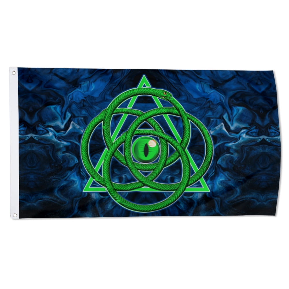 Yanbooch OUROBOROS Flag Blue banner with Grommets Man cave Decor ...