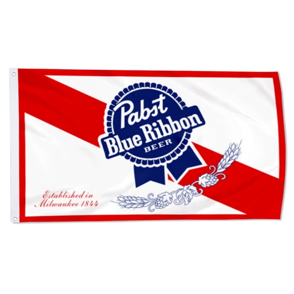 Yanbooch Pabst blue ribbon beer Flags Banner Home Yard Garden Decor 3x5Feet