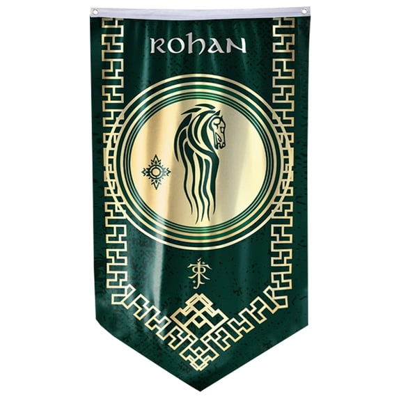 Yanbooch Rohan Flag LOTR banner with Grommets Man cave Decor 30x50inch
