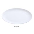 thumbnail image 1 of Yanco AC-12-CP Porcelain ABCO Coupe Platter, Super White - 12.25 x 8.125 in. - Pack of 12, 1 of 1