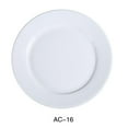 thumbnail image 1 of Yanco AC-16 10.5 in. ABCO Dinner Plate - Porcelain, Super White - Pack of 12, 1 of 1