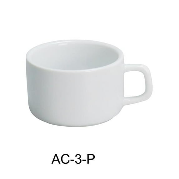 Yanco AC-3-P 2.375 in. 2.5 oz ABCO Espresso Cup - Porcelain, Super White - Pack of 36