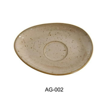 Yanco AG-002 6 x 4.5 in. Porcelain Saucer - Pack of 36