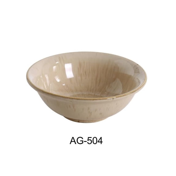 Yanco AG-504 4.75 x 1.75 in. Porcelain Rice Bowl - 8 oz - Pack of 36