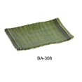 thumbnail image 1 of Yanco BA-308 8 x 5 in. Bamboo Style Melamine Rectangular Plate - Pack of 48, 1 of 1