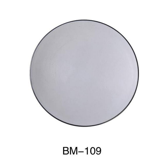 Yanco BM-109 8.5 in. Birmingham Melamine Scratch Resistant Round Plate - Pack of 36