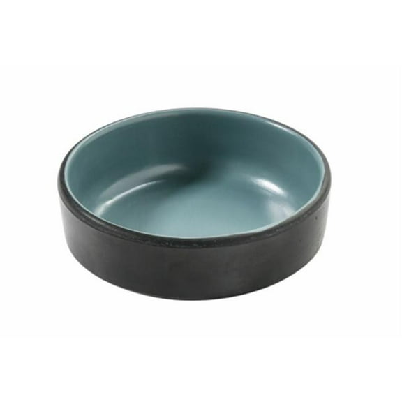 Yanco BM-4003TL 2 oz Birmingham Melamine 3 x 1 in. Sauce Dish - Gray & Teal