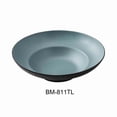 thumbnail image 1 of Yanco BM-811TL Birmingham 11.125 x 7 x 3.25 in. Deep Mediterranean Bowl, Gray & Teal Color - 20 oz - Melamine - Pack of 12, 1 of 1
