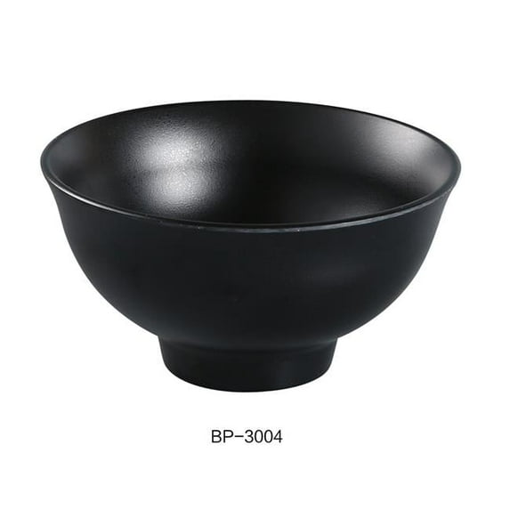 Yanco BP-3004 Black Pearl-2 Rice Bowl, Black - 7 oz - Pack of 48