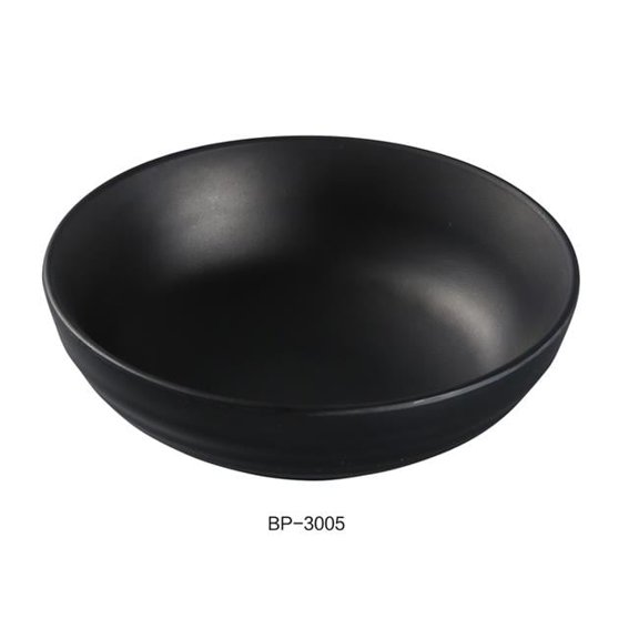 Yanco BP-3005 Black Pearl-2 Salad Bowl, Black - 8 oz - Pack of 48