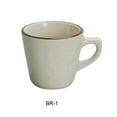 thumbnail image 1 of Yanco BR-1 7 oz China Brown Speckled Tall Cup, American White - 3.25 x 2.75 in. Height - Pack of 36, 1 of 1