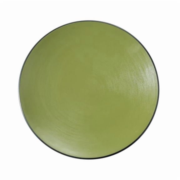 Yanco BM-109GR Birmingham Melamine 8.50 x 1 in. Round Plate - Gray & Green