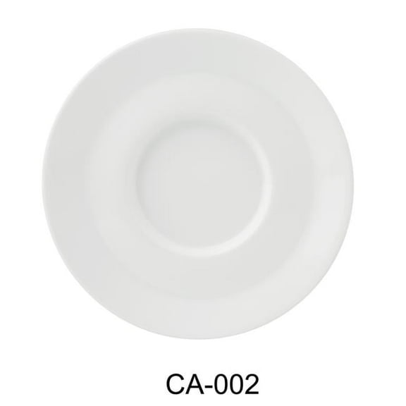 Yanco CA-002 Cambria 5.5 in. Saucer, Bright White - China - Pack of 36