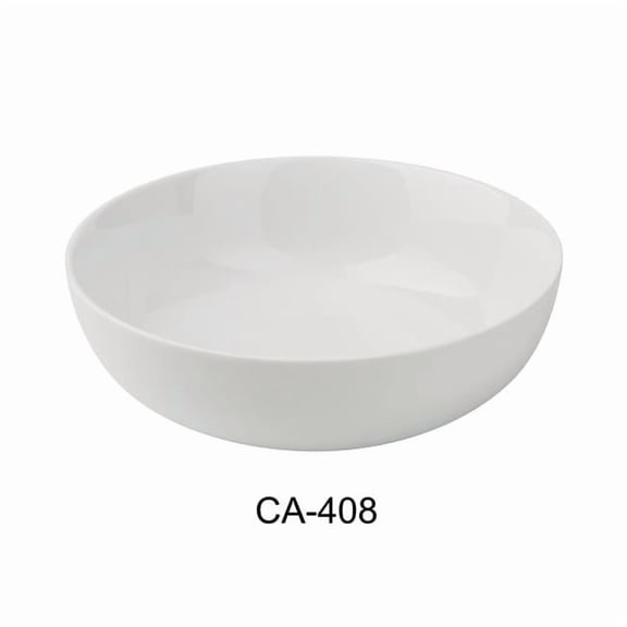 Yanco CA-408 Cambria 8.25 x 2.875 in. Bowl, Bright White - 42 oz - China - Pack of 12