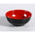 thumbnail image 1 of Yanco CR-538 36 oz Two-Tone Noodle Bowl, Black & Red - 3 x 7.875 in. - Pack of 24, 1 of 1