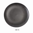 thumbnail image 1 of Yanco DB-110 10.5 in. Diamond Black Collection Coupe Shape Round Plate, Matte Glaze - Pack of 12, 1 of 1