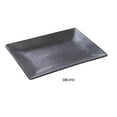 thumbnail image 1 of Yanco DB-410 10 x 7 in. Diamond Black Collection Rectangular Plate, Matte Glaze - Pack of 24, 1 of 1