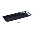 thumbnail image 1 of Yanco DC-6013B Deli Collection Scallop Edged Display Tray - Melamine, Black - 13.5 x 5.25 x 1 in. - Pack of 12, 1 of 1
