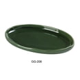 thumbnail image 1 of Yanco GG-208 Green Gem Oval Plate, Green - Pack of 36, 1 of 1