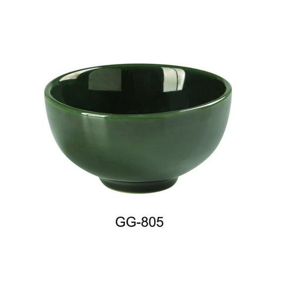 Yanco GG-805 9 oz Green Gem Fruit & Soup Bowl, Green - 4.5 x 2.375 in. - Pack of 36