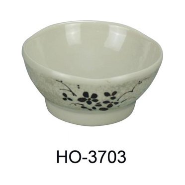 Triple Compartment Dish Yanco OR-4030 Orchis Triple Divided Sauce Dish - Melamine, Gold Color, 7.5 Inch, Pack Of 48 Melamine Serving Dishes