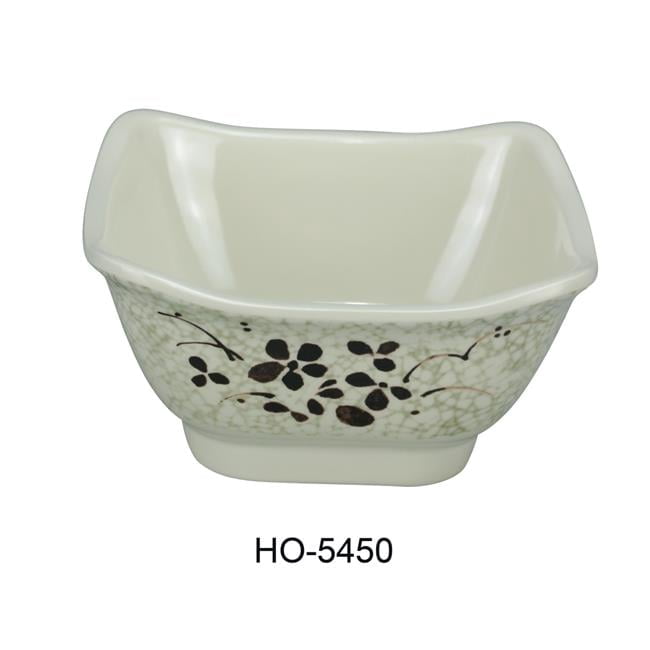 Yanco 10 oz honda bowl square melamine multi color 2 25 x 4 75 x