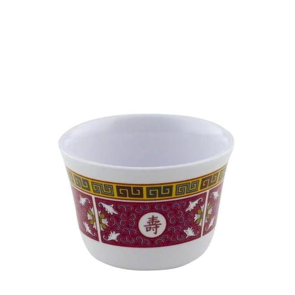 Yanco International LG-9152 Melamine Tea Cup with Chinese Style - Red & White