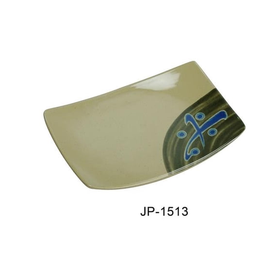 Yanco JP-1513 Japanese Sushi Rectangular Plate - Melamine, Multi Color - 4.5 x 6.75 in. - Pack of 24