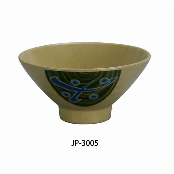 Yanco JP-3005 4.75 in. 10 oz Japanese Jingdu Bowl - Melamine, Multi Color - Pack of 48