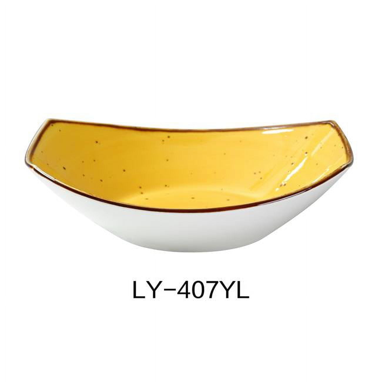 Yanco LY407YL Lyon 7 in. Oval Bowl, Yellow 10 oz Pack of 24
