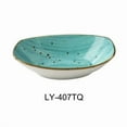 thumbnail image 1 of Yanco  Lyon 7 in. Oval Bowl, Turquoise - 10 oz - Reactive Glaze - Pack of 24, 1 of 1