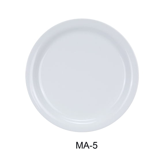 Yanco MA-5 5.5 in. Porcelain Mayor Narrow Rim Bread Plate, Super White - Pack of 36