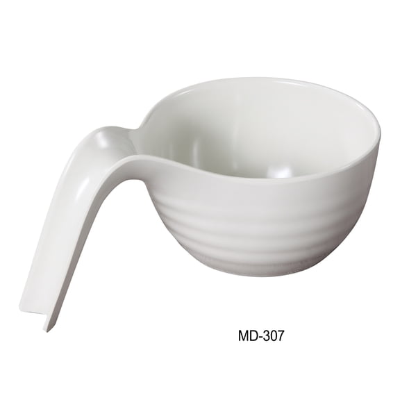 Yanco MD-307 Milando Serving Bowl, 40 oz Capacity, Melamine, White Color, Pack of 12