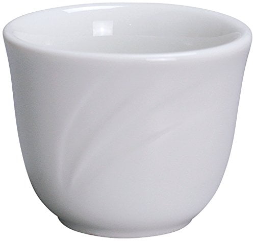 Bone White Ceramic Chinese Teacup, 4.5 oz