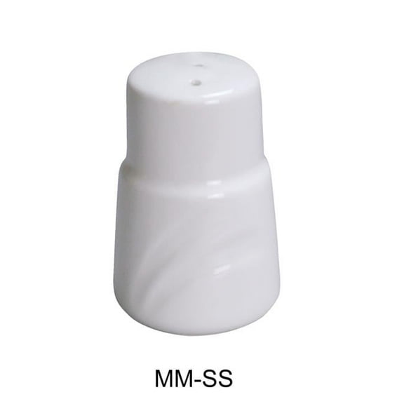 Yanco MM-SS Porcelain Salt Shaker, Bone White - 2.875 in. - Pack of 48
