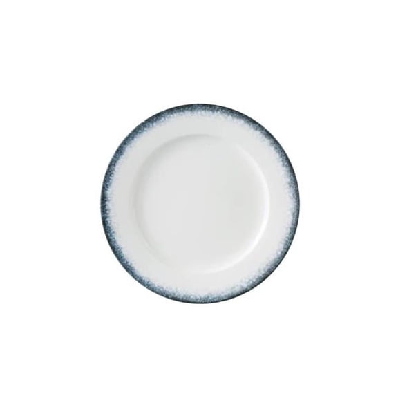 Yanco International MR-106 6.25 x 0.5 in. Mars Bread Plate - White & Blue