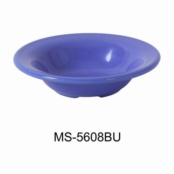 Yanco MS-5608BU 6.25 in. 8 oz Mile Stone Salad Bowl - Melamine, Blue - Pack of 48