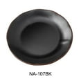 thumbnail image 1 of Yanco NA-107BK Nature Art 7.5 x 0.75 in. Round Plate, Black - Melamine - Pack of 48, 1 of 1