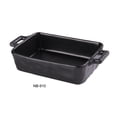 thumbnail image 1 of Yanco NB-910 9.625 x 5.5 x 2.25 in. Noble Black China Bake Plate - Pack of 6, 1 of 1