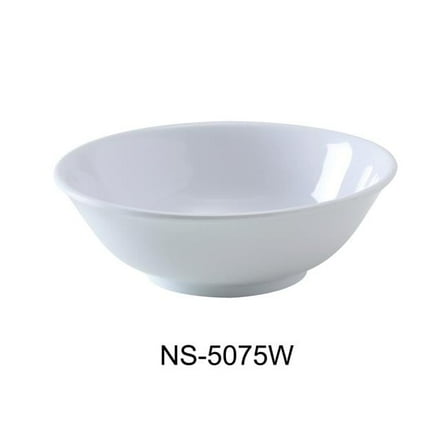 Yanco NS-5075W 45 oz Nessico Rimless Bowl, White - 2.75 x 8.5 in. - Pack of 12