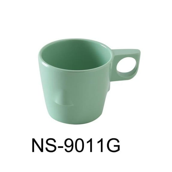 Yanco NS-9011G 8 oz Nessico Coffee & Tea Cup, Green - 2.75 x 3 in. - Pack of 48