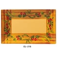 thumbnail image 1 of Yanco OL-218 Olive Rectangular Plate, 18" Length, 10.5" Width, Melamine, Pack of 12, 1 of 1